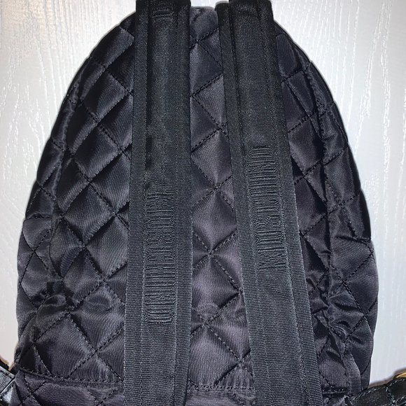 Moschino Quilted Black and Gold Backpack main image 6
